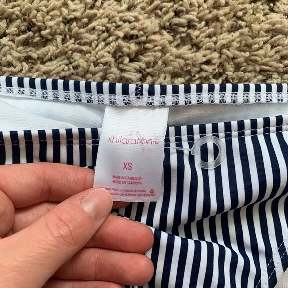 Xhilaration | blue and white stripe bikini NWT - Picture 4 of 8